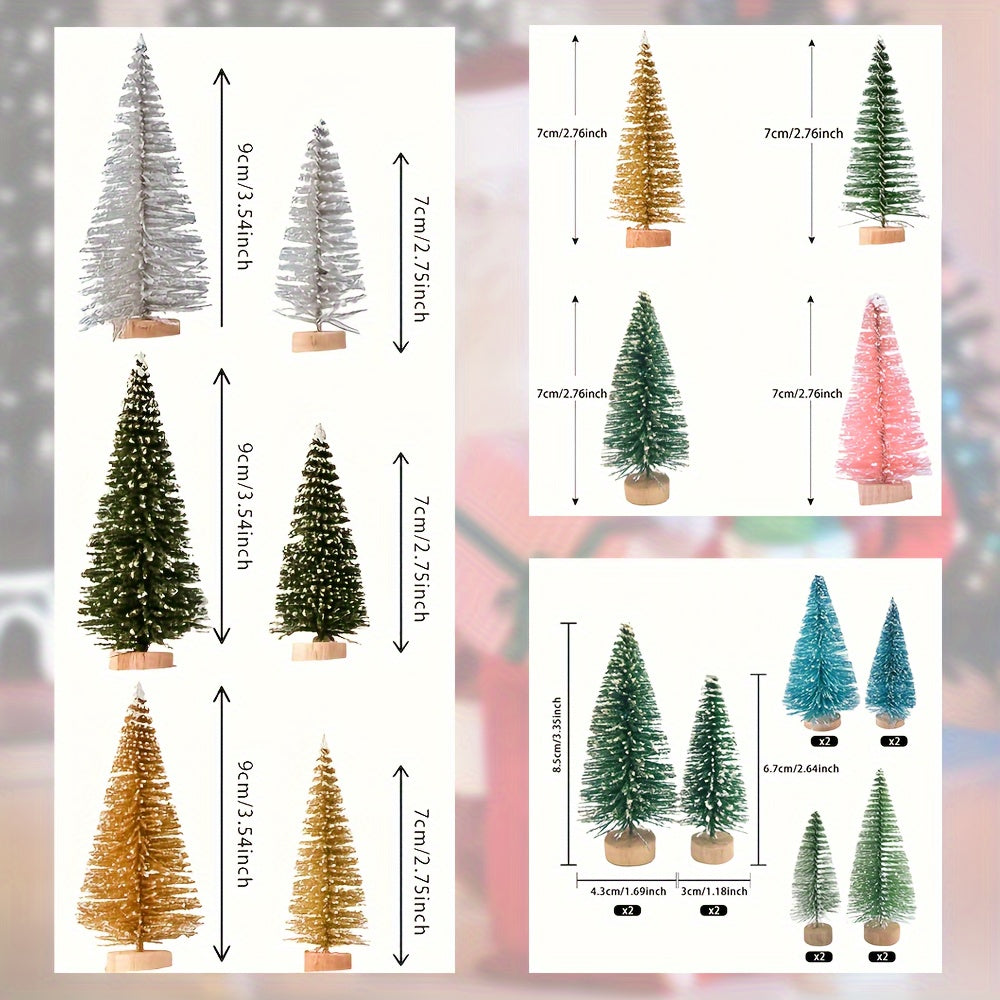 12 Mini Christmas Trees