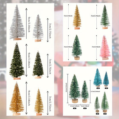 12 Mini Christmas Trees